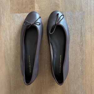 Margaux The Demi Flat – 38M – Espresso Nappa – Gently Worn